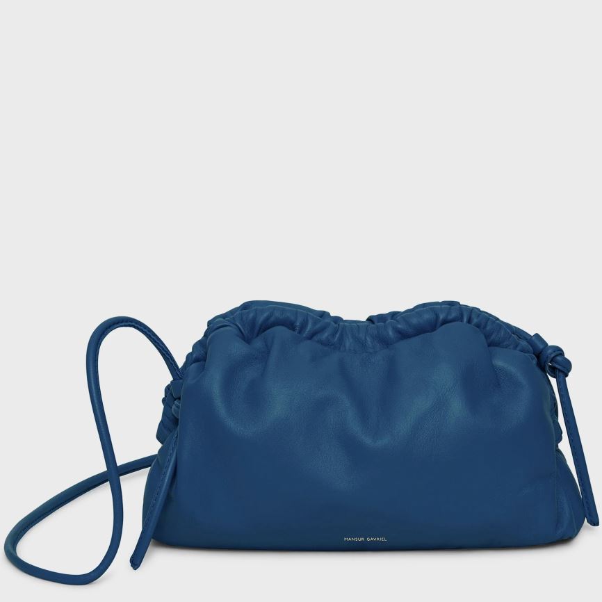 Women\'s Mansur Gavriel Mini Cloud Clutch Bags Blue | AU 694MTK